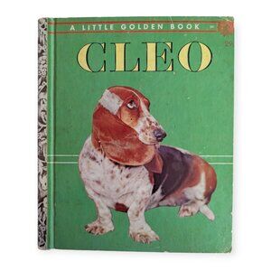 Vintage A Little Golden Book 1957 CLEO Hard Cover Book